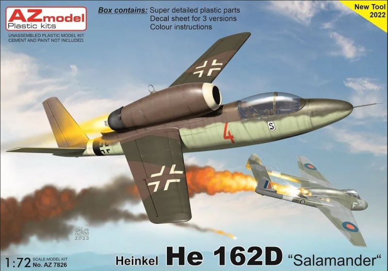 AZ model - Heinkel He 162 D Salamander