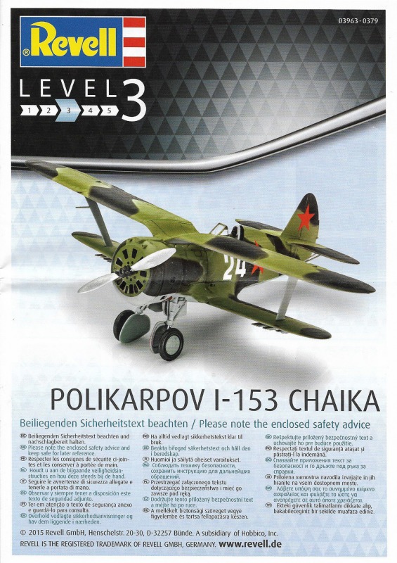 Revell - Polikarpov I-153 Chaika