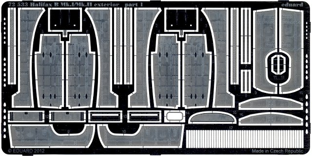 Eduard Ätzteile - Halifax B Mk.I/Mk.II exterior