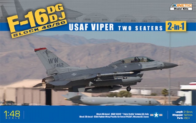 Kinetic - F-16DG/DJ Block 40/50 USAF Viper Two Seaters 2-in-1