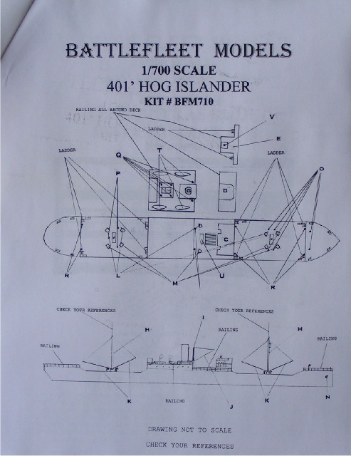 Battlefleet Models - Hog Islander Typ A Hull Freighter