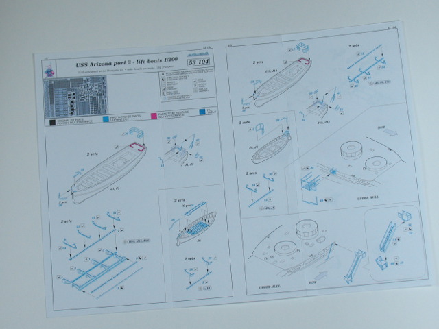 Eduard Ätzteile - USS Arizona part 3-Life Boats