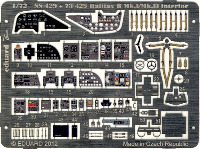 Eduard Ätzteile - Halifax B Mk.I/Mk.II interior S.A. ZOOM