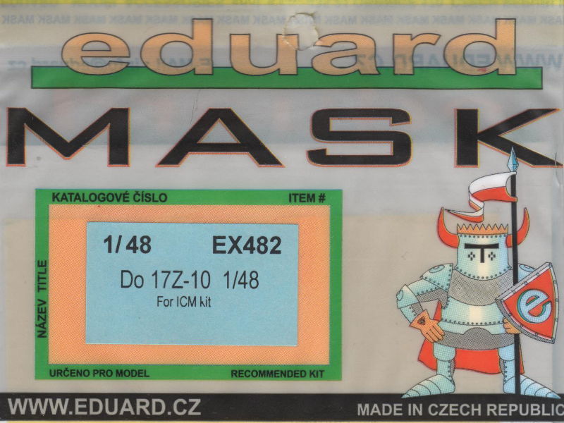 Eduard Mask - Dornier Do17 Z-10 Mask