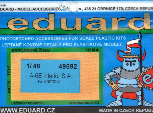 Eduard Ätzteile - A-6E interior S.A.