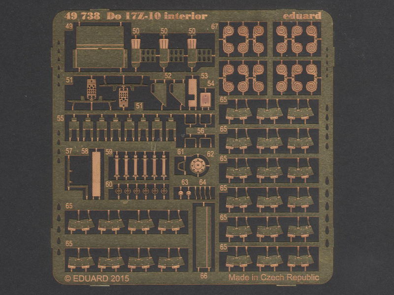 Eduard Ätzteile - Do 17Z-10 interior