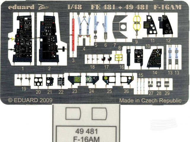 Eduard Ätzteile - F-16AM Self Adhesive