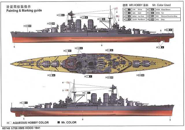 Trumpeter - HMS Hood
