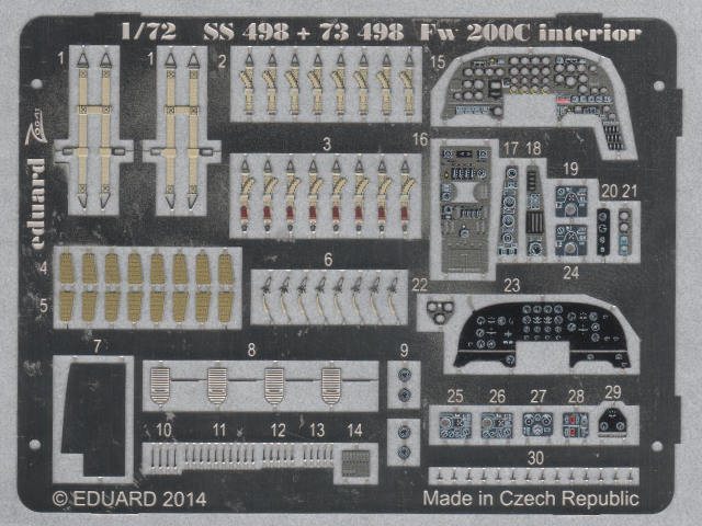 Eduard Ätzteile - Fw 200C interior S.A. Zoom