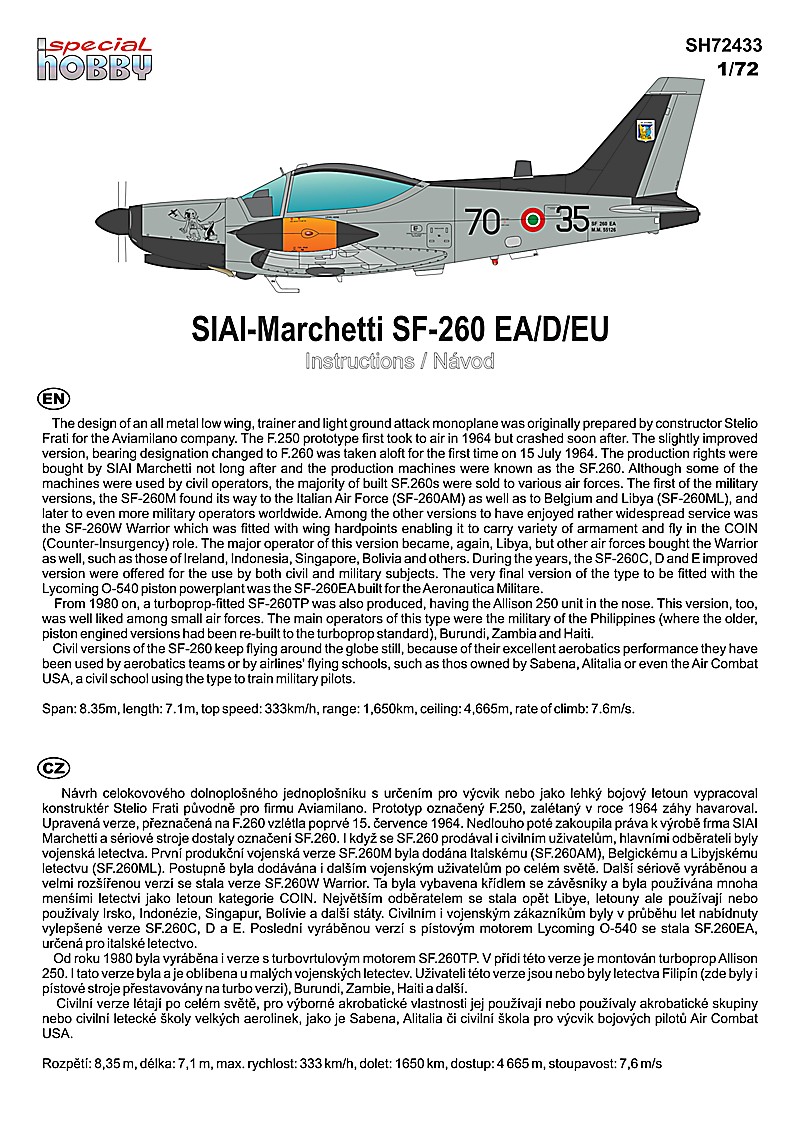 SIAI-Marchetti SF-260 EA/D/EU