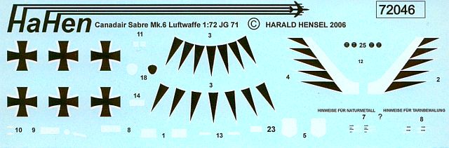 HaHen - Canadair Sabre MK.6 des Jagdgeschwaders 71