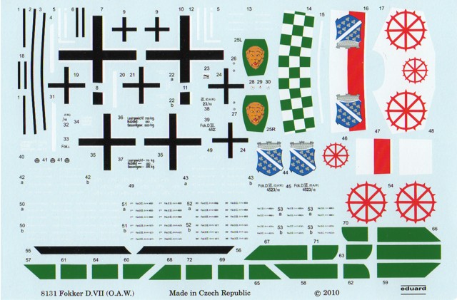 Eduard Bausätze - Fokker D.VII (OAW)