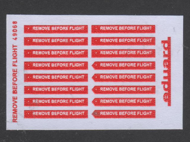 Eduard Ätzteile - Remove Before Flight FABRIC