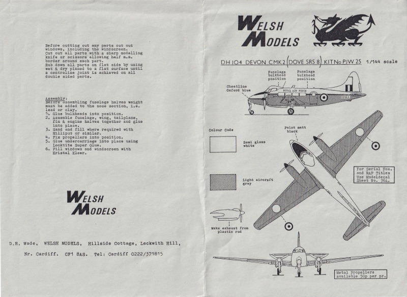 Welsh Models - de Havilland DH 104 Devon