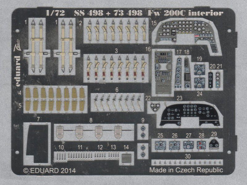 Eduard Ätzteile - Fw 200 interior S.A.