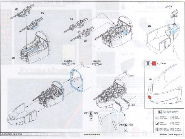 Eduard Brassin - Bf 110E nose guns