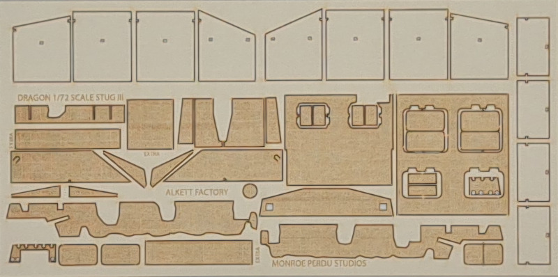 Monroe Perdu Studios - Waffle Pattern Zimmerit for 1/72 Scale StuG III