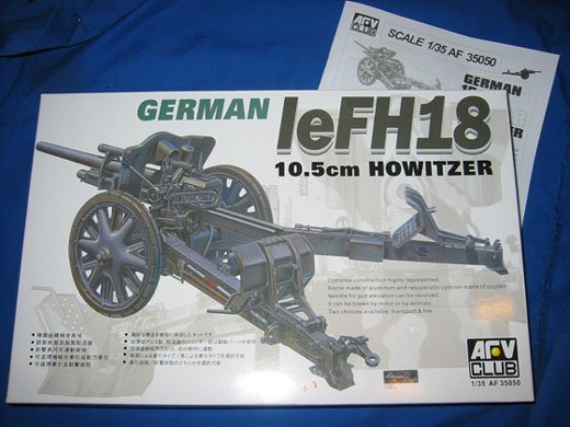 AF35050 AFV-Club German 105mm LeFH18 Howitzer  Plastikbausatz 1:35 