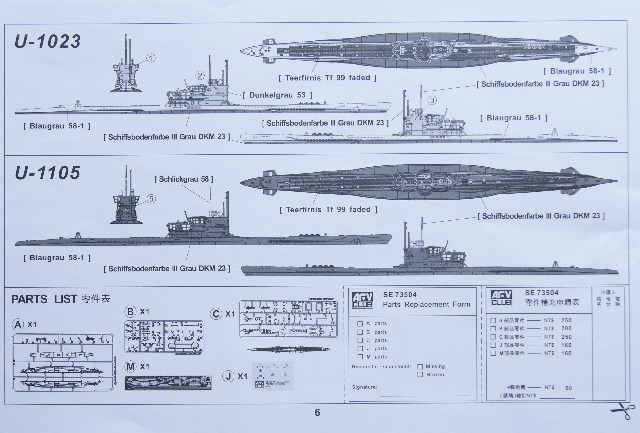 AFV Club - German U-Boat Type VII C/41