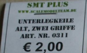 Unterleg-Keile alt