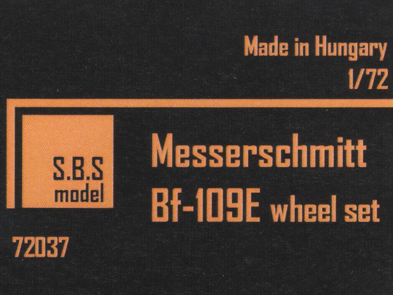 S.B.S Model - Messerschmitt Bf-109E wheel set