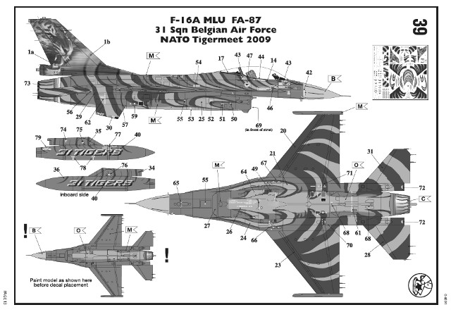 Revell - Lockheed Martin F-16 MLU "Tigermeet 2009"