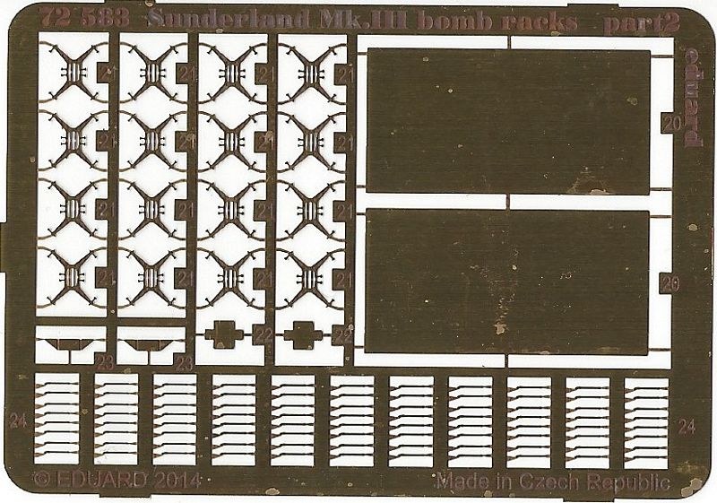 Eduard Ätzteile - Sunderland Mk. III bomb racks