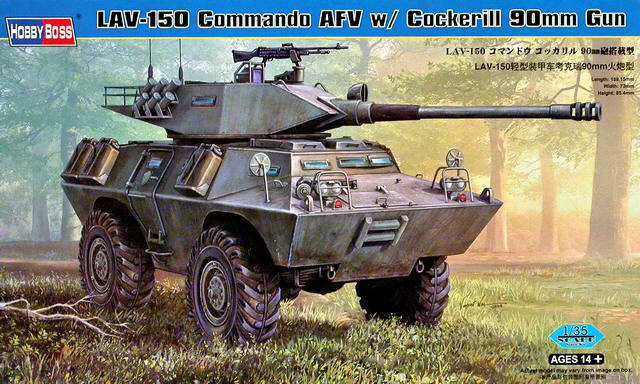 HobbyBoss - LAV-150 Commando AFV w. Cockerill 90mm Gun