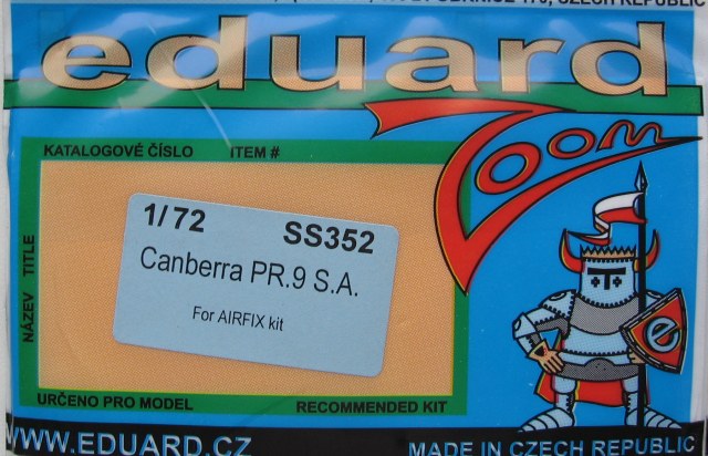 Eduard Ätzteile - Canberra PR.9 S.A.