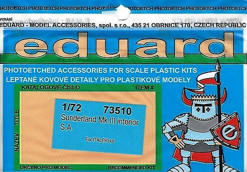 Eduard Ätzteile - Sunderland Mk. III interior S.A.