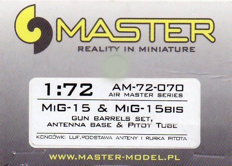 MASTER - MiG-15 & MiG-15bis gun barrels set