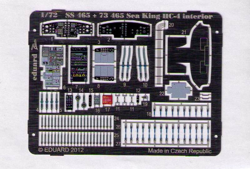 Eduard Ätzteile - Sea King HC-4 S.A. interior