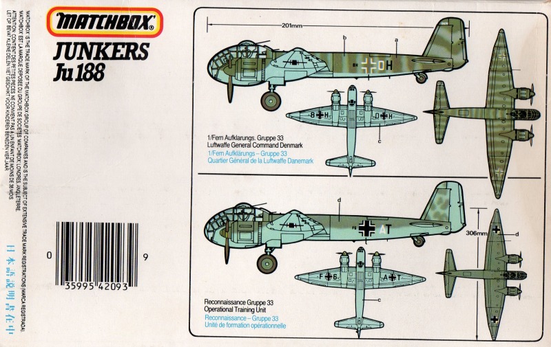 Matchbox - Junkers Ju 188