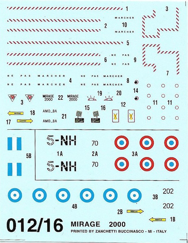 Italeri - Mirage 2000C Modelset