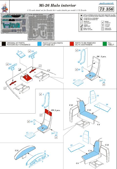 Eduard Ätzteile - Mi-26 Halo Interior