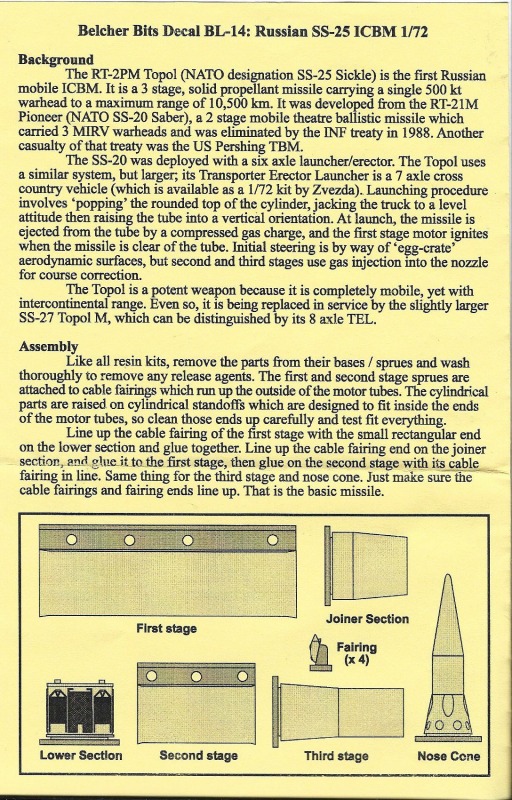 Belcher Bits - RT-2PM Topol (SS-25 Sickle) Missile