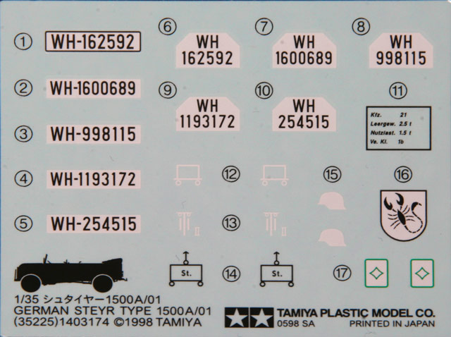 Tamiya - Steyr Type 1500A/01