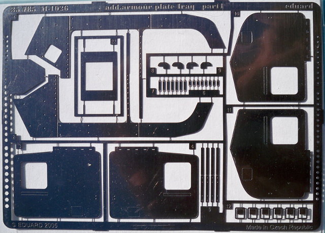 Eduard Ätzteile - M-1026 additional armour plate Iraq