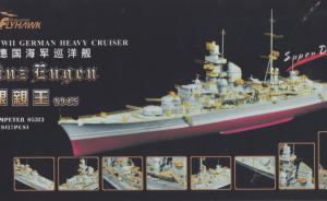 WWII German Heavy Cruiser Prinz Eugen 1945 Super Detail