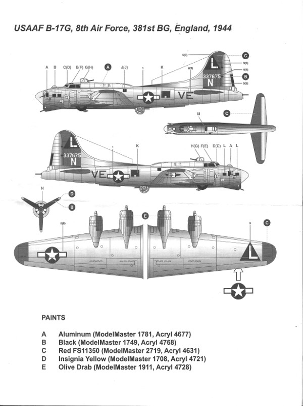 Minicraft Model Kits - B-17G Flying Fortress