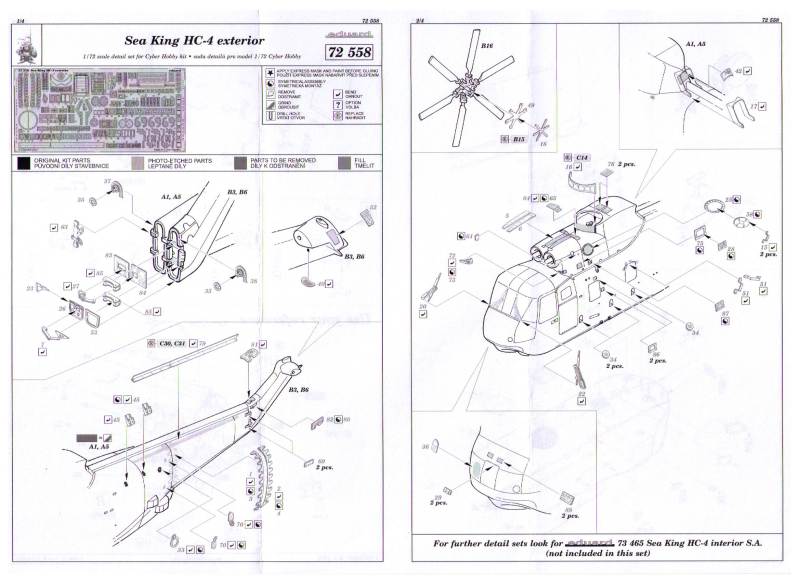 Eduard Ätzteile - Sea King HC-4 exterior