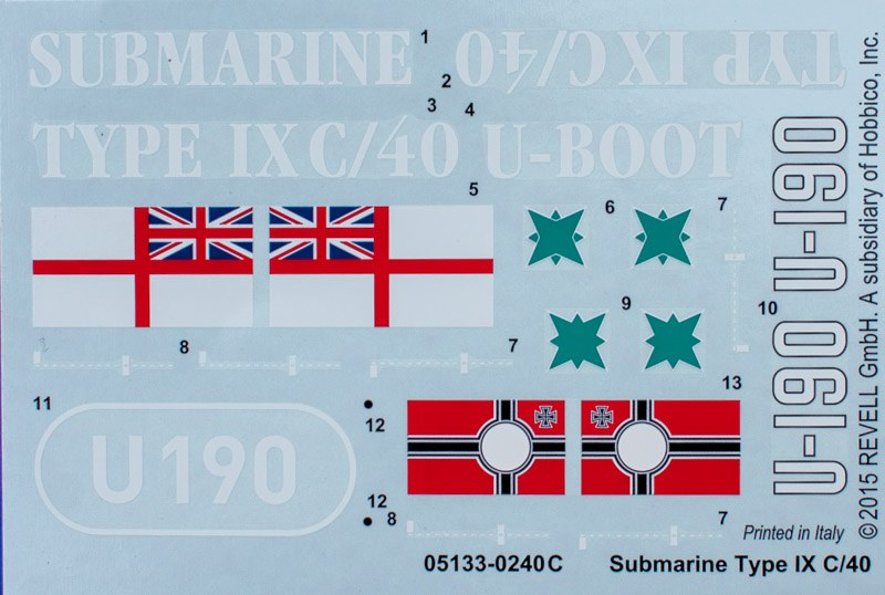 Revell - German Submarine Type IX C/40 (U190)