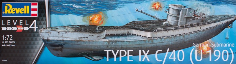 Revell - German Submarine Type IX C/40 (U190)