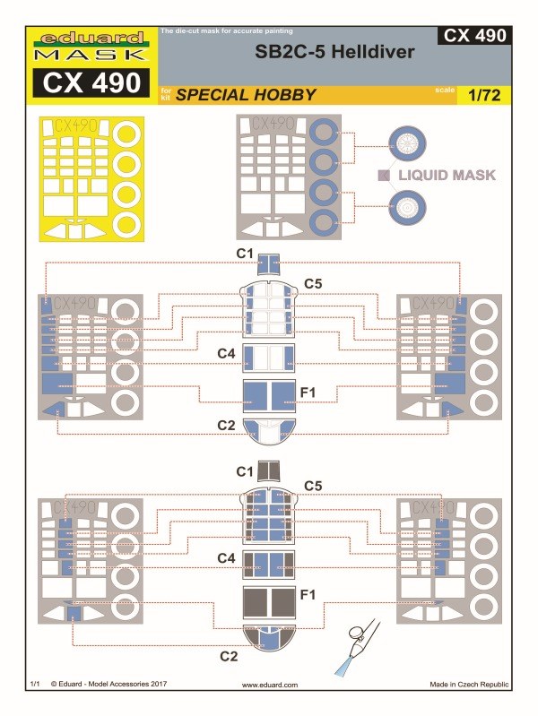 Eduard Mask - SB2C-5 Helldiver