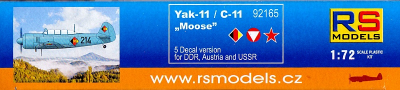 RS Models - Yak-11/C-11 "Moose"