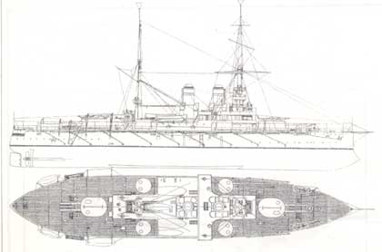 Kombrig - Russisches Schlachtschiff Rostislav