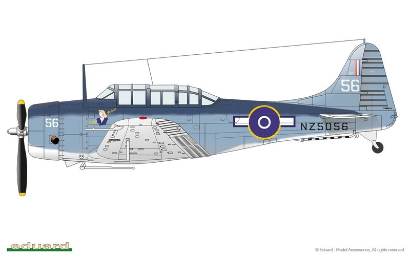 SBD-5, flown by F/Sgt. C. N. O'Neill / F/Sgt. D. W. Gray, No. 25 Squadron RNZAF, Piva, Bougainville, April, 1944