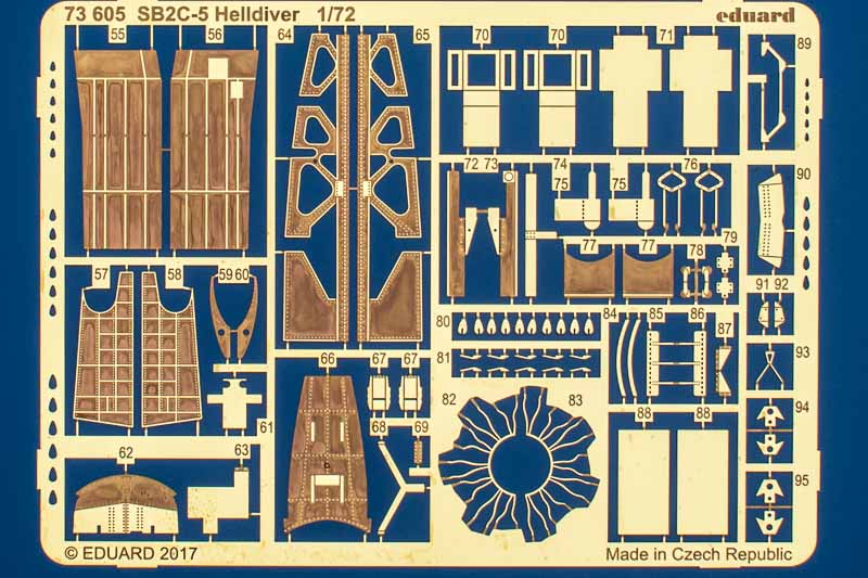 Eduard Ätzteile - SB2C-5 Helldiver