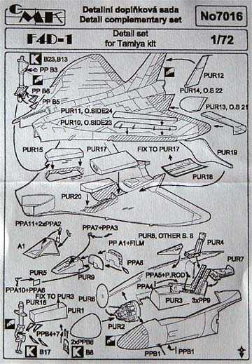 CMK - Detail-Set Douglas F4D-1 Skyray