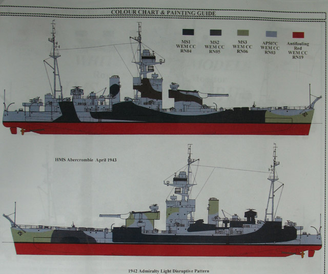 White Ensign Models - H.M.S. Abercrombie 1944